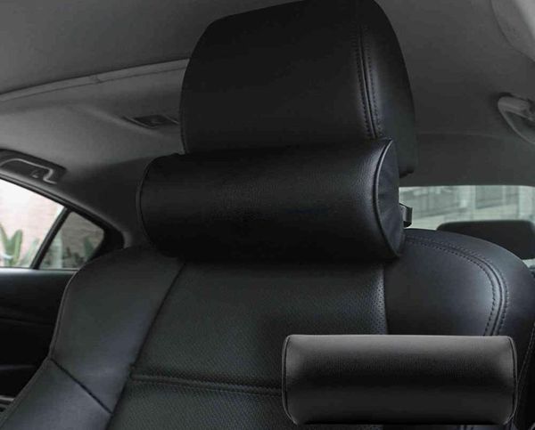 Siège d'auto cou oreiller coussins de siège en cuir Protection du cou voyage confortable Auto repose-tête coussin tête sécurité soutien Pad C4757301