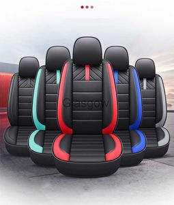 Sièges de voiture housse de coussin de siège de voiture ensemble complet pour Camry 50 70 i30 i20 Lada Granta Polo berline Kia rio 4 accessoires en cuir universels intérieur x0801