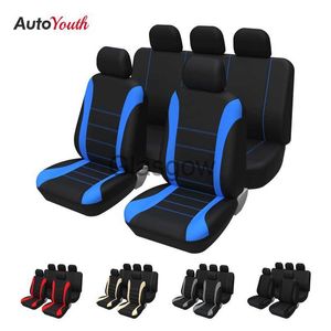 Asientos de coche Fundas universales para asientos de coche 100 transpirables con esponja compuesta de 2 mm en el interior para Lada Grant para Mitsubishi Mirage para Mazda 3 2017 x0801