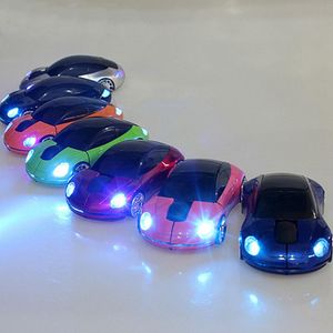 Ratón para juegos con forma de coche, Mini ratón 3D para ordenador, ratón inalámbrico óptico 2,4G para ordenador portátil, ratones de escritorio