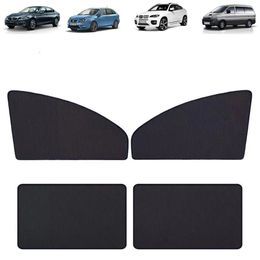 Ventana lateral del automóvil Sunshade Magnético delantero trasero Tono solar Cortina de protección UV para el automóvil Accesorios de malla de una sola perspectiva