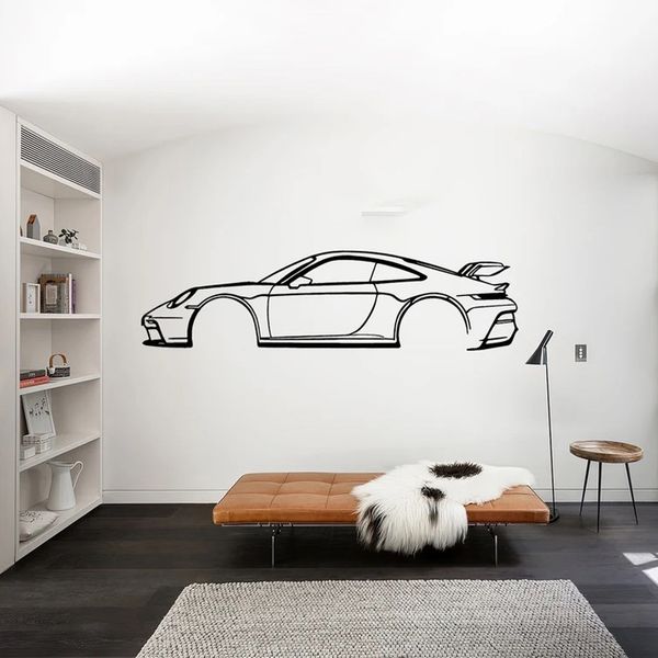 Voiture Silhouette Voitures De Sport Sticker Mural Vinyle Art Décor À La Maison Salon Chambre Garage Réparation Atelier Stickers Papier Peint Mural G152