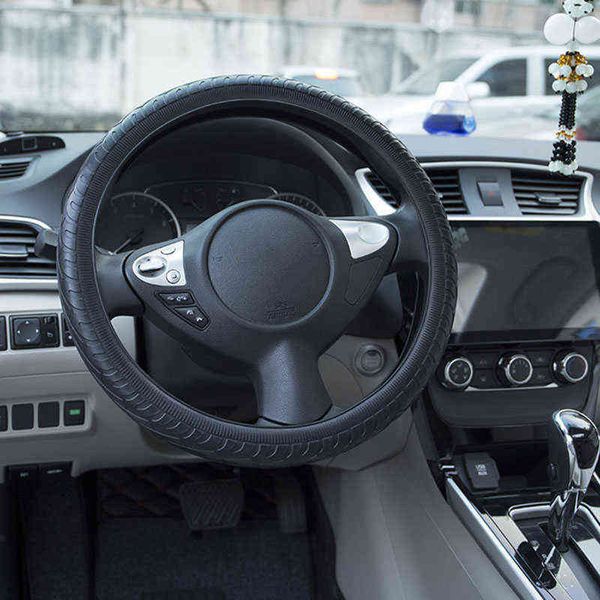 Housse de volant en Silicone pour voiture, coque antidérapante, accessoires de voiture pour Audi Nissan Peugeot Honda Kia Hyundai Lada Bmw Etc J220808
