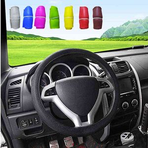 Couverture de volant en silicone de voiture Couverture de gant élastique Texture Soft Multi Color Car Ptotector Shell Covers Accessoires Universal J220808