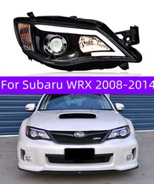 Ampoule intelligente de voiture pour Subaru WRX 20 08-20 14, assemblage de phares, lentille de faisceau haut, feux de jour, lampe avant de conduite