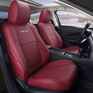 Voiture spéciale luxe nouveau design housses de siège de voiture pour Mazda CX-30 20 sièges en cuir personnalisés coussin 1 ensemble café noir