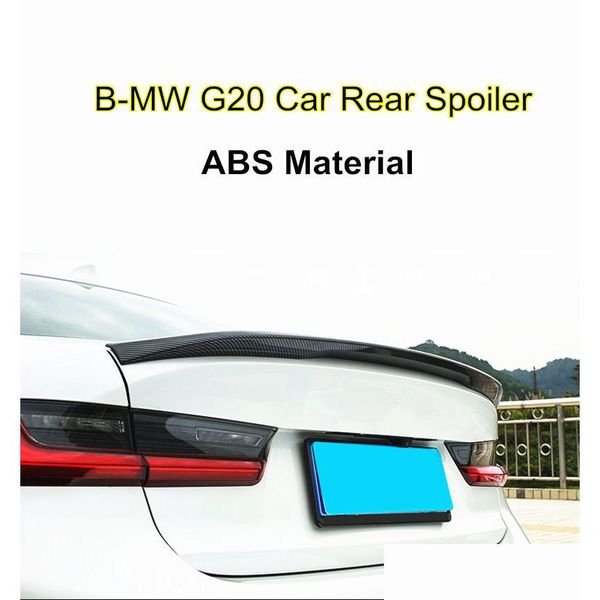 Spoiler de voiture Matériau Abs Lèvre d'aile de coffre arrière pour B-Mw Série 3 G20 M3 / M4 / MP Style Drop Livraison Mobiles Motos Pièces Extérieures Dhwbt