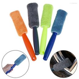 Auto Spons 1 PCS Verbeterde Wielen Velg Borstel Voor Motorfiets Fietsbanden Motor Wassen Tool Detaillering Cleaner Wassen Beauty Microfiber