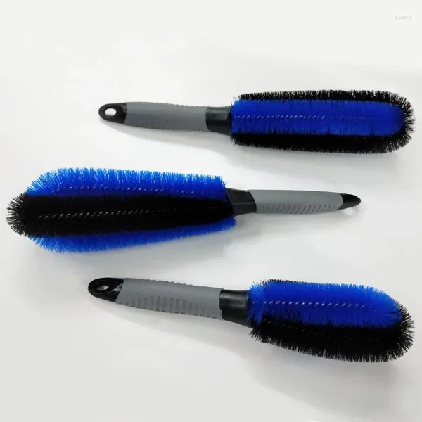 Éponge de voiture 1 pièce, brosse de pneu de véhicule, outil de poignée de nettoyage de jante de lavage pour camion moto vélo Auto