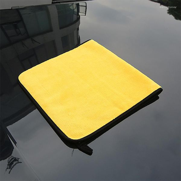 Voiture éponge 30/60 30cm Auto Care séchage ourlet serviettes chiffon de nettoyage serviette lavage microfibre Super absorbant accessoires