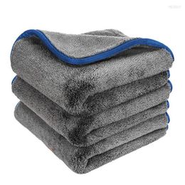 Auto Spons 3PCS 1200GSM Dikke Wassen Microfiber Handdoek Reiniging Drogen Handdoeken Detaillering Polijsten Keuken Glas Doek Vodden 40x40cm