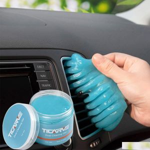 Éponge de voiture Nettoyant pour poussière de voiture Gel Détaillant Mastic Nettoyage Outils de détail Clavier de ventilation intérieure pour ordinateur portable Drop Delivery 2022 Mobiles Mo Dhj89