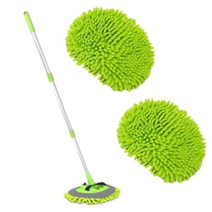 Car Sponge Cleaning Wash Brush Window Mops Auto Dust Remover Wax Adjustable Telescoping Long Handle Chenille Broom MopCar SpongeCar