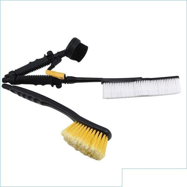 Bouteille de mousse d'éponge de voiture Brosse de lavage d'eau à long manche Nettoyage de cheveux doux Accessoires de vadrouille Buse d'atomisation Lavage Guncar Drop Livraison A Otblv