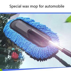 Auto spons Intrekbare Duster Duster MicroFiber Stoffe reiniging Borstel Voertuig Interieur en exterieur Kit Room Dual Purpose Toolcar Spongecar