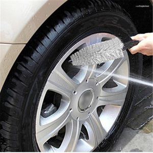 Voiture éponge véhicule roue pneu gommage brosse portable Automobiles lavage moyeu Auto extérieur nettoyage outils fournitures accessoires
