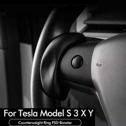 Auto Stuurwiel Booster Voor Tesla Model 3 S X Y Stuurautomaat Contragewicht Accessoires Ring FSD Automatische Assisted Gewicht AP198x