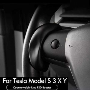 Booster del volante para el automóvil para Tesla Model 3 S X Y Autopilot Accesorios de contrapeso Anillo FSD AP Automatic Weight AP