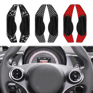 Auto Stuurwiel Carbon Shift Paddle Shift Vork Gear Peddels Voor Smart Fortwo Uitbreiding Accessoires