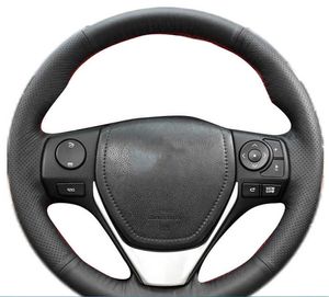 Auto stuurwiel Cover lederen Braid Auto Interior Accessories voor Toyota Camry Avalon 2018-2019 Corolla 2018-2020 Crown