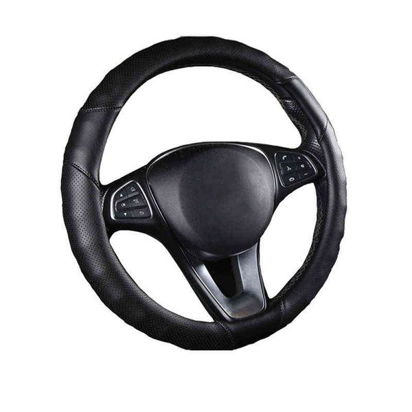 Cubierta del volante del coche Cuero de microfibra Adecuado para la mayoría del volante Cálido Suave 3738 cm 145 