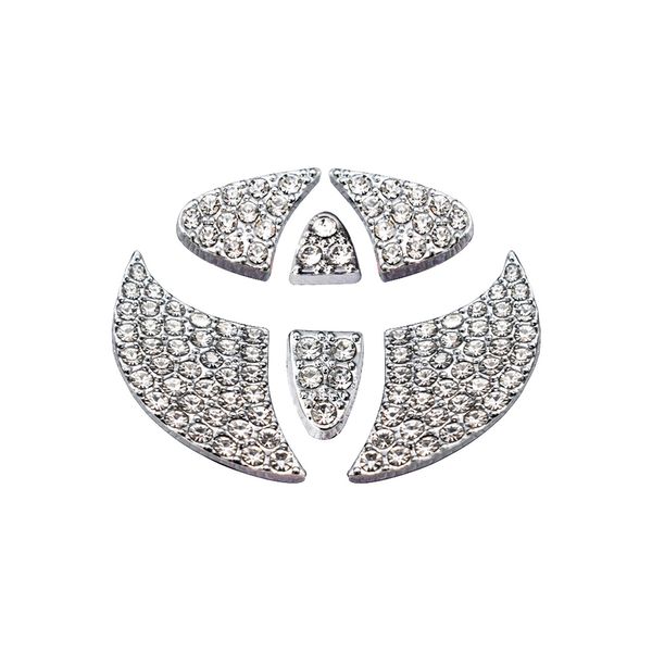 Voiture volant emblème 3D autocollant diamant volant garniture anneau Paster décalcomanies Auto intérieur accessoires argent nouveau