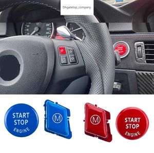 Volante per auto Modalità alfabeto M START Stop Pulsante motore adatto per BMW Serie 3 E90 E92 E93 M3 2007-2013 sostituzione