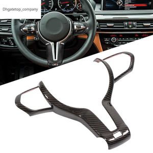 Embellecedor para volante de coche, repuesto de cubierta ABS de Color de fibra de carbono para BMW M2 M3 M4 M5 X5M F, accesorios de decoración para volante