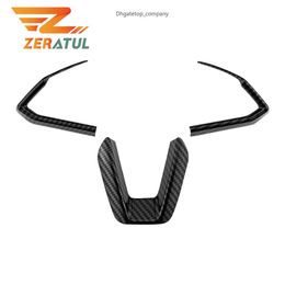 Embellecedor para volante de coche, pegatina de cubierta de lentejuelas circulares para Mazda 2 3 6 Demio CX3 CX-3 CX-5 CX5 CX7 CX9 Axela ATENZA 2017 2018 2019