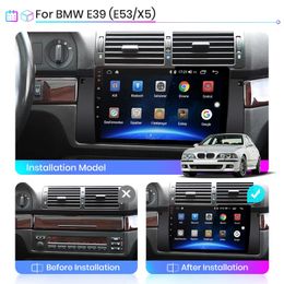 Autovideo Stereo Android Multi-Media Radio Audio Player voor BMW E39 E53 X5 2004-2006 met Bluetooth WiFi