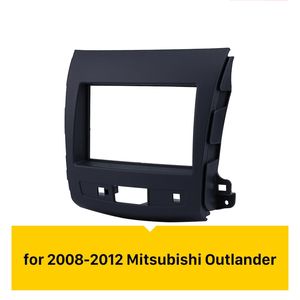 Fascia estéreo de coche para 2008-2010 2011 2012 Mitsubishi Outlander 2DIN, Panel de interfaz estéreo para coche en Kit de marco de montaje de tablero