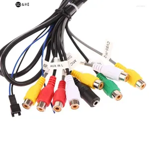 Autoradio Radio Kabel 20 Pin Plug RCA Uitgang AUX Kabelboom Bedrading Connector Met Fan Header Voor ZHANGXUN Android navigatie