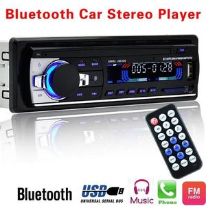 Auto Stereo Radio Kit 60Wx4 Uitgang Bluetooth FM MP3 Stereo-Radio Ontvanger Aux met USB SD en Afstandsbediening L-JSD-520218M