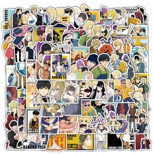 Autocollant de voiture 10/50/100pcs BANANA FISH japonais Anime autocollants pour planche à roulettes moto vélo voiture ordinateur portable réfrigérateur enfants Cool dessin animé décalcomanies