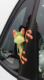 Autosticker 3D Animal Peep Frog Stickers Grappige raamstickers Waterdichte stickers Auto motorfietsen Grafische stickers Exterieur Accesso8498453