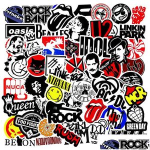 Autostickers 100 stuks Punk Rock En Roll Muziek Sticker Vinyl Waterdichte stickers Metalen band voor waterfles Laptop Skateboard Computer Ph Otglj