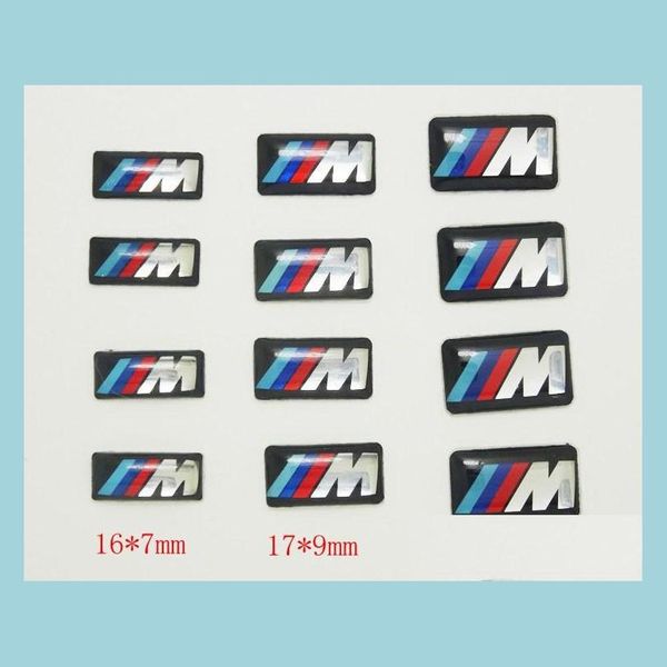 Autocollants de voiture 100Pcs Tec Sport Wheel Badge 3D Emblem Sticker Stickers Logo pour M Series M1 M3 M5 M6 X1 X3 X5 X6 E34 E36 E6 Car Styling S Dhhym