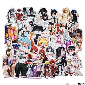 Autostickers 100 stuks Y-sticker Anime Hentai Pinup Bunny Girl Waifu Decal Koffer Laptop Truck Waterdicht Drop Delivery Automobiles Mot Dhikq