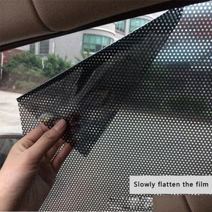 Pegatinas de coche 1 par Película de ventana de coche Parasol Protección solar Sombrilla Vidrio tintado lateral Tende Sole Finestrino Tintado Entrega de gota 20 Dh50B