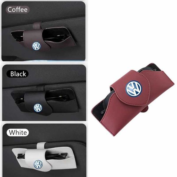 Autocollants de voiture 1pcs Nouveaux verres de visions de soleil de voiture clip des lunettes de soleil Protéger les accessoires pour VW Volkswagen Golf Polo Passat Touran Jetta T240513