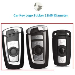 Auto stickers 20 stcs externe sleutel sticker smart logo embleem metalen sil stickers auto voor 3 57 x3 x4 x5 x6 druppel levering 2022 mobiles motor dhzph