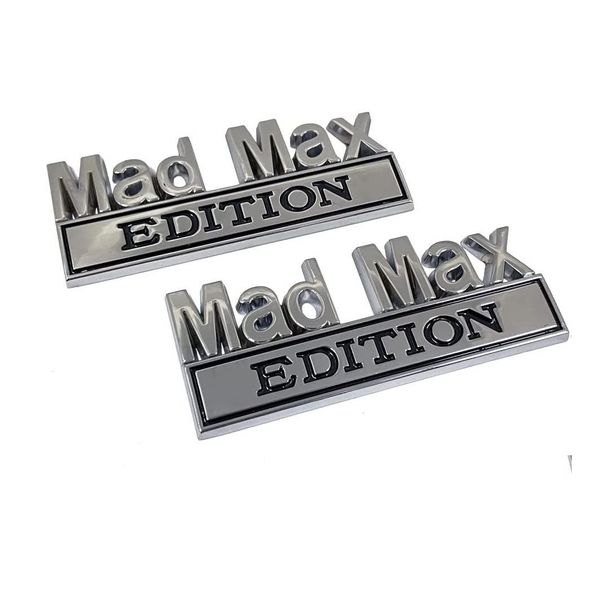 Pegatinas para coche, paquete de 2 pegatinas de edición Mad Max para camión, emblemas exteriores, insignia, calcomanía 3D compatible con F150 F250 F350 1500 2500 C10 C15 Dr Dhfiy