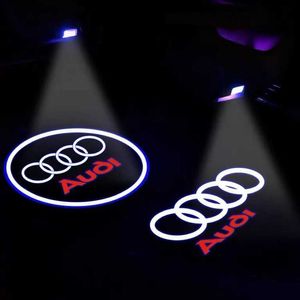 Autocollants de voiture 2pcs Accessoires de voiture Lights LED Light Welcome pour Audi S Line S3 S4 RS S6 S5 S7 S8 Quattro Projecteur Shadow Ghost Lamp Styling T240513