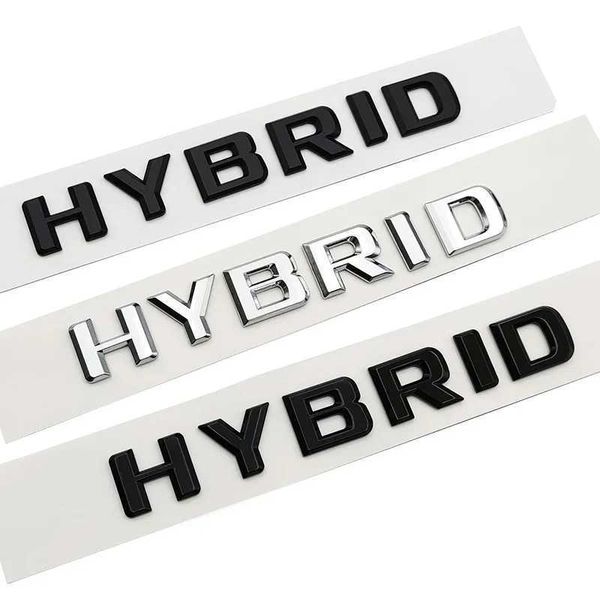 Pegatinas de coche 3D ABS letras cromadas insignia del maletero del coche emblema híbrido para Mercedes A B C E CLA GLA GLE W205 W204 W213 W212 X156 Accesorios