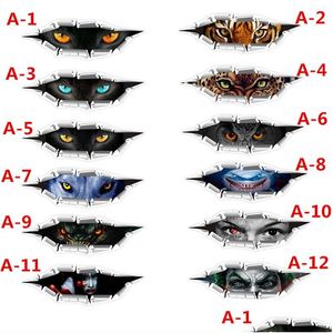 Autostickers 3D Creatieve Stereosticker Cat Eye Gepersonaliseerde Stylingstickers Voertuigbenodigdheden Versier Sticker Drop Delivery Automobiles Dhhqa