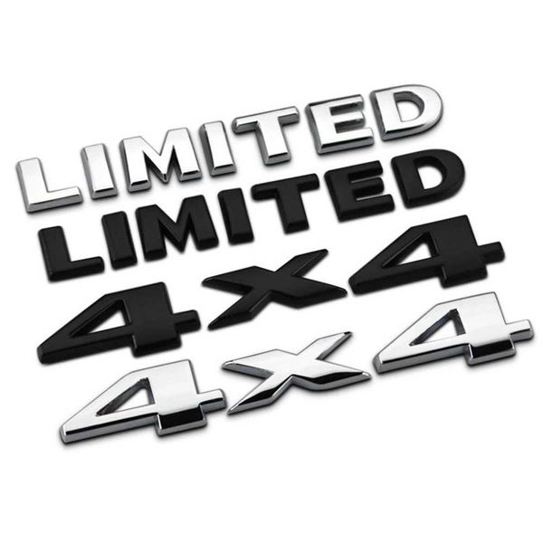 Adesivi per auto Adesivi per badge bagagliaio in metallo 3D per Jeep 4X4 Lettere limitate Emblema Grand Cherokee Compass Renegade 2006 2011 Accessori