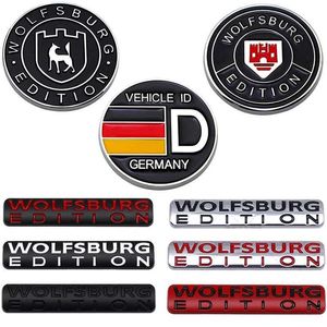 Autocollants de voiture 3d Metal Allemagne Wolfsburg Edition Car Trunk Badge Badge Autocollant de la voiture pour VW GTI Passat Jetta Polo Golf 3 5 6 7 MK4 T240513