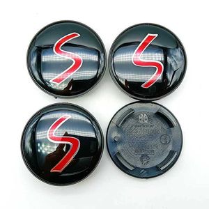 Auto Stickers 4 stuks 54mm ABS Mini Cooper S Wielnaafafdekkingen Emblem Velgen Badge Naafdoppen Voor mini Cooper S R53 R56 F56 Inbouwen Accessoires