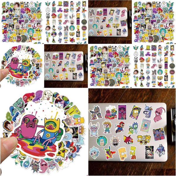 Autocollants de voiture 50pcs dessin animé Iti autocollant étanche scooter ordinateur portable Lage gros drop livraison mobiles motos extérieur accessoire Dhwl7