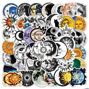 Autocollants de voiture 50pcs cool sorcière lune gothique dessin animé esthétique art décalcomanies scrapbook ordinateur portable guitare téléphone iti autocollant enfants jouet drop deliv dhkmb